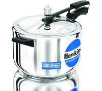 Hawkins Stainless Steel Induction Compatible Pressure Cooker, 8 Litre, Silver (HSS80)
