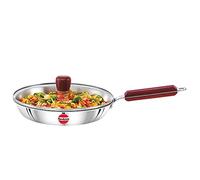 HAWKINS Triply 3 mm Stainless Steel Frying Pan Glass with Lid (26 cm)