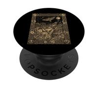 Hawkmoth Constellation Tarot Card Occult Gothic Celestial PopSockets Adhesive PopGrip