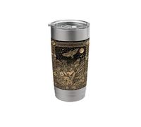 Hawkmoth Constellation Tarot Card Occult Gothic Celestial Stainless Steel Insulated Tumbler