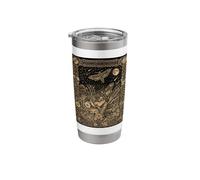 Hawkmoth Constellation Tarot Card Occult Gothic Celestial Stainless Steel Insulated Tumbler