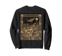 Hawkmoth Constellation Tarot Card Occult Gothic Celestial Sweatshirt