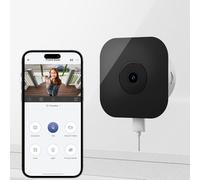 Hawkray 2K 3MP Window Camera, 2.4GHz WiFi Indoor Cameras for Home Security with Person and Motion Detection, Color Night Vision, 24/7 Recording