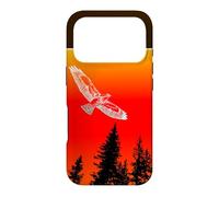 Hawks & Mountain Red-Yellow Round Border Case for iPhone 17 Pro