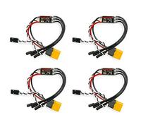 HAWK'S WORK Brushless ESC, 4 Pcs Super Light & Small Size 20A Electric Speed Controller for Multi-Rotor Drone RC Airplane (Pre-soldered)