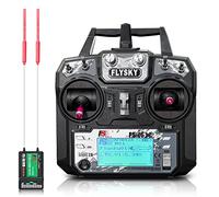 HAWK'S WORK FS-i6X 10 Ch Transmitter Age 14+, 2.4GHz RC Controller with FS-iA10B Receiver for Drone Multirotor Airplane Helicopter Car Tank Boat (i6X+ iA10B)