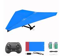 HAWK'S WORK RC Paper Plane, Remote Control Airplane Kit with Colored Papers, Super Easy Fly Toy for Kids DIY STEM KIT (Birdy X 2.0)