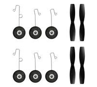 HAWK'S WORK Spare Parts for 2 Channel RC Plane F-22 Raptor (2 Sets of Propellers & Landing Gears)