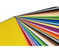 Hawksbill 130GSM A3 Coloured Paper - 50 Pack, 50 Bright & Pastel Rainbow Colours Premium Craft & Printer Paper for Art DIY & Office Use