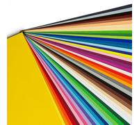 Hawksbill 130GSM A4 Coloured Paper Assorted 50 Pack for Origami Arts Craft Printing DIY & Office Use