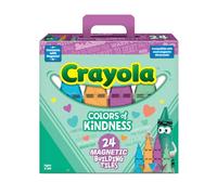 Hawksbill Crayola Magnetic Building Tiles - 24 Piece Set Pastel Building Blocks Tile Compatible with Major Tile Brands | Giftable STEM Toy for Ages 3+