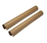 Hawksbill Kraft Paper Roll Twin Pack - Recyclable Brown Paper Jumbo Set 500mm x 10m - Value Pack for Arts & Crafts, Wrapping Paper or Gift Wrap, Packaging, Void Filling & More