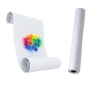 Hawksbill Paper Roll for Kids Easel Large Paper 38cm X 20m White Recycled Rolls Rolls of Paper for Poster Making & Creative Projects
