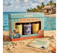 Hawksbill Rum Shack Mini Bar, including three 5 ottles of Caribbean Rum and a Turtle Adoption Certificate.