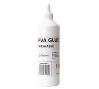 Hawksbill Washable PVA Glue 1L- Non-Toxic Glue for Arts Crafts & Classrooms CE Certified Ideal for Schools & Creative Projects