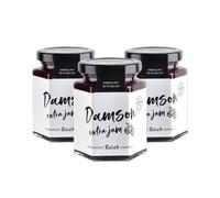Hawkshead Damson Extra Jam | 3 x 220g Jars | Traditional Jam with Whole Damsons & Natural Pectin | Vegan, Vegetarian, Gluten-Free