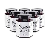 Hawkshead Damson Extra Jam | 6 x 220g Jars | Traditional Jam with Whole Damsons & Natural Pectin | Vegan, Vegetarian, Gluten-Free