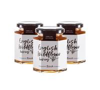 Hawkshead English Wildflower Honey | 3 x 250g Jar | Fragrant Blended Honey from English Summer Meadows | Vegetarian, Gluten-Free