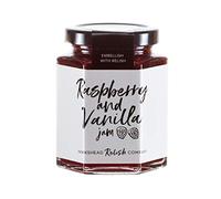Hawkshead Relish Company Raspberry & Vanilla Jam - Handmade with Fresh Raspberries and Vanilla | Rich and Vivid Flavour | Preservative & Gluten-Free | Suitable for Vegetarians & Vegans - 225g