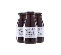Hawkshead Smoky Black Garlic Ketchup | 3 x 310g Bottles | Lightly Smoked with Anglesey Smoked Salt & Water | Vegan, Vegetarian, Gluten-Free