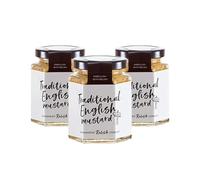 Hawkshead Traditional English Mustard | 3 x 180g Jars | Wholegrain Mustard for All Occasions | Vegan, Vegetarian, Gluten-Free