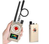 HawkSpy K18 Hidden Camera Detectors Bug & GPS Tracker Scanner Spy Camera Finder for Hidden Devices Listening Device Scanner with Sound & Vibration Alarm Portable Privacy Protection (Gold)