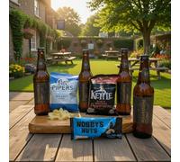 Hawkstone Cider Gift Hamper with Pub Snacks - 4 Bottles Hawkstone Cider & 3 Pub Snacks - Ultimate Gift in a Box