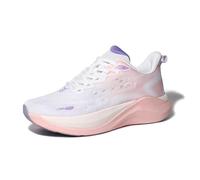 Hawkwell Cloud Zero Active Cushion Women Breathable Tennis Walking Fashion Sneakers Gym Workout Nursing Shoes, white pink, 8.5 UK