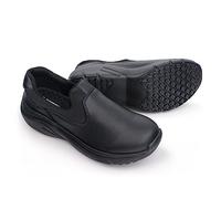 Hawkwell Ladies Slip On Shoes Lightweight Care Shoes Comfortable Non Slip Work Shoes, black, 8 UK