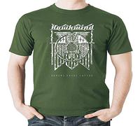 Hawkwind Doremi T Shirt British Tribal Music Men's Fashion Crew Neck Short Sleeves Cotton Tops Clothing Green XL