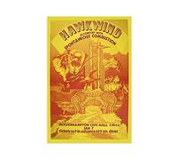 Hawkwind Retro Classic Music Singer Cover 1 Canvas Poster Wall Art Decor Print Picture Paintings for Living Room Bedroom Decoration Unframe:12x18inch(30x45cm)