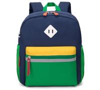 HawLander Little Kids Backpack for Boys Toddler School Bag Fits 3 to 6 years old, Dark Blue Green, S, School Backpack