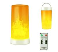 Hawofly LED Flickering Flame Candles Fire Lanterns - Outdoor Hanging Lights with Timer & 4 Flame Modes for Home Party Garden & Camp Decor