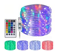 Hawofly Rope Lights with Remote,100LED Rope Lights 33ft 16 Colors Changing USB Powered Multi Color Twinkle Rope Tube Fairy Lights for Wedding Christmas Party Waterproof Indoor/Outdoor Decorations