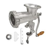 HAWOK Cast Iron Meat Grinder with Tabletop Clamp and Hardened Steel Cutter Sliver 5#