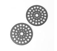 HAWOK Cast Iron Round Meat Rack, Trivet, Set of 2 PCS, Dia. 8 Inch, Pre-Seasoned