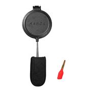 HAWOK Cast Iron Waffle Maker with Handle Hoder and Basting Brush……