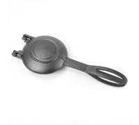 HAWOK Compact Cast Iron Grilled Sandwich Maker, 12" L x 4.72" W x 1.85" H, Round Pie Iron, Pre-seasoned