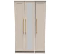 Haworth Cashmere 3 Door Tall Triple Wardrobe - 1 Mirror