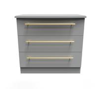 Haworth Chest of Drawers Grey 3 Drawers 77cm
