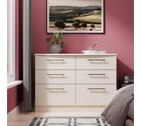 Haworth Large Chest of Drawers Off-White 6 Drawers 112cm
