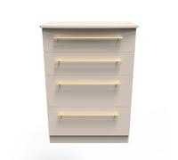 Haworth Tall Chest of Drawers Off-White 4 Drawers 108cm