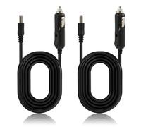 Hawpasy 2PCS 12V 5A Car Cigarette Lighter Power Supply DC 5.5x2.1mm Jack Cigarette Lighter Cable Male Plug, 1.5M Extension Lead for Car Devices Multi Purpose Lighter Adapter Power Cable for Player