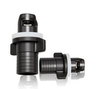 Hawpasy 2PCS Boat Foot Pump Hose Adapter, H-R Valve Kayak Inflatable Kayak Valve Nozzle Cap for Inflatable Boats, Kayaks, Compatible with Kayak Pump, Electric Pump, and Foot Pump Adaptors Black