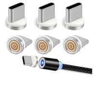 Hawpasy 6 Pack 7-Pin Super Fast Magnetic Connector Tip Heads USB C Magnetic Adapter 100W PD Fast Charging with 360 Degree Rotating Magnet Charger Tips Dust Proof for Charger Cable Tablet Phone