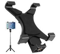Hawpasy Tripod Mount Adapter Universal Tablet Clamp Holder Adjustable 4.8-7.8 Inch Width Fits Most 7-9 Inch Tablets and Large Phones with 1/4-Inch Screw Thread for Tripod Stand Selfie Stick Stand