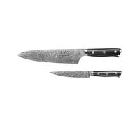 Hâws Damascus by Hâws kitchen & utility knife set 2 pieces Black-stainless steel