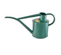 HAWS Indoor Metal Watering Can | The Fazeley Flow - Two Pint | Pot Waterer | Galvanised Steel | Green