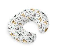 HawSkgFub African Safari Animal Eucalyptus Leaf Nursing Pillow Cover for Baby Boys, Jungle Elephant Giraffe Zebra Lion Breastfeeding Pillow Slipcover, Nursing Pillowcase for Newborn Infant, Cover Only