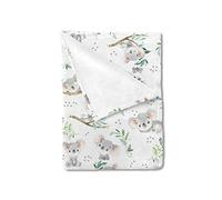 HawSkgFub Baby Toddler Boy Girl Watercolor Koala Bear Leaf Blanket Gift, Nursery Australian Animal Flannel Fleece Bed Swaddling Blankets, Soft Warm Unisex Newborn Baby Shower Kids Crib Bedding 50 x 60